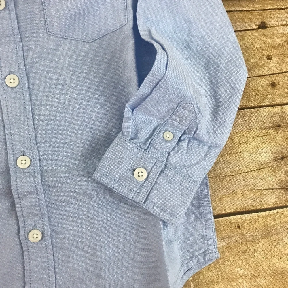 Gymboree Boys Oxford Button‎ Down Shirt Blue NWT
